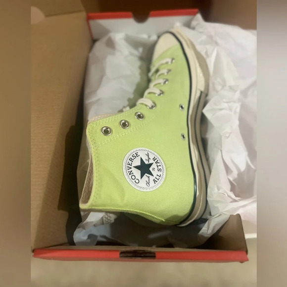 Converse Chuck Taylor All Star 70 High Top Sneaker Citron W10 M8 NIB. - Picture 3 of 12